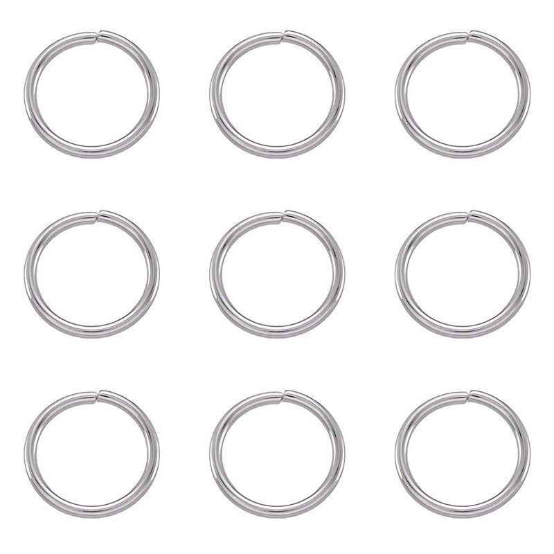 Craftdady 1000Pcs Stainless Steel Open Jump Rings 12mm Round 1.2mm Thick Connector Rings for Jewelry Making - Image 2